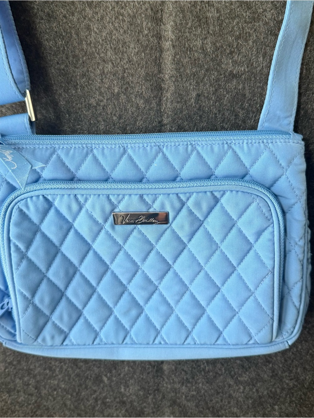 Vera Bradley Sky Blue Quilted Crossbody Bag